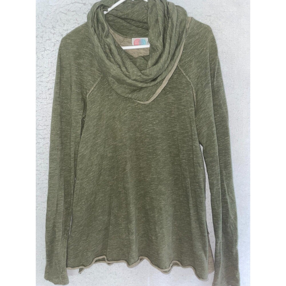 Free People FP Beach Onesize Tunic Shirt Sweater Two Body Corps Deux Cowl Neck